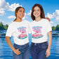 Whatever Floats Your Boat T-Shirt — Pink Pontoon Boat Graphic Tee