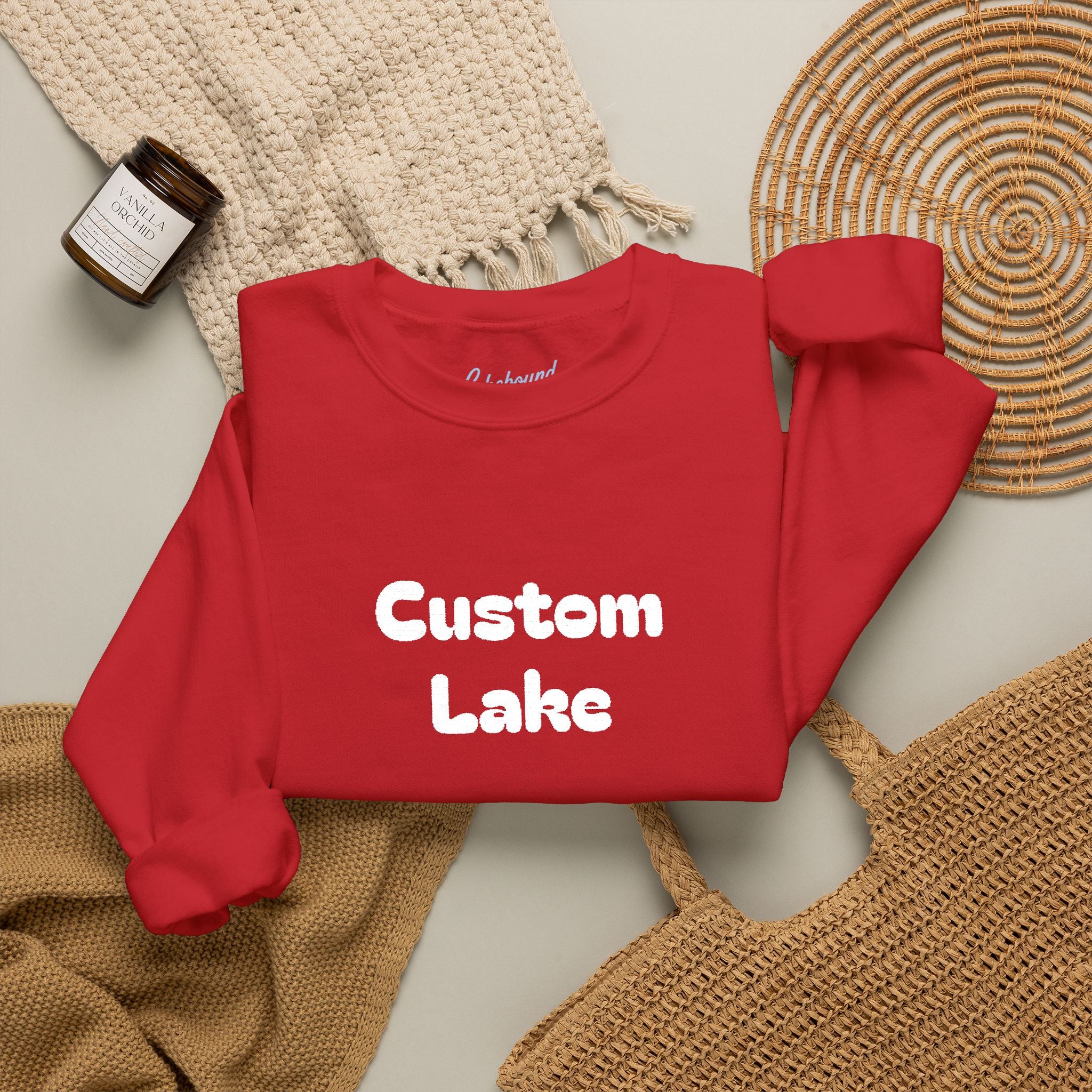Personalizable Lake Name Crewneck