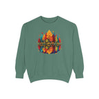 Autumn Lake Reflection Crewneck with Fall Tree Scene