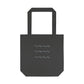 Wave Pattern Tote Bag — Minimalist Beach Cotton Tote