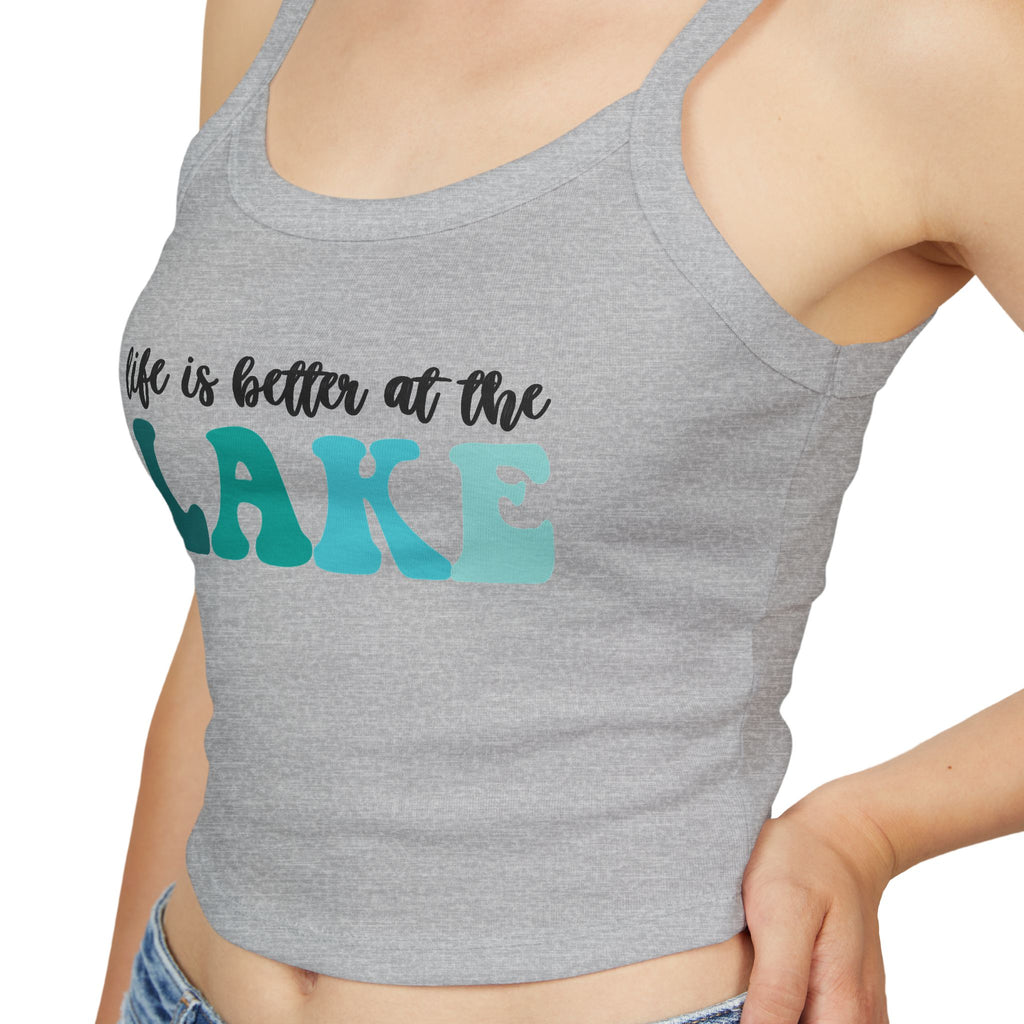 Life Is Better at the Lake Spaghetti Strap Tank