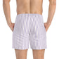 Purple Vertical Stripe Swim Trunks