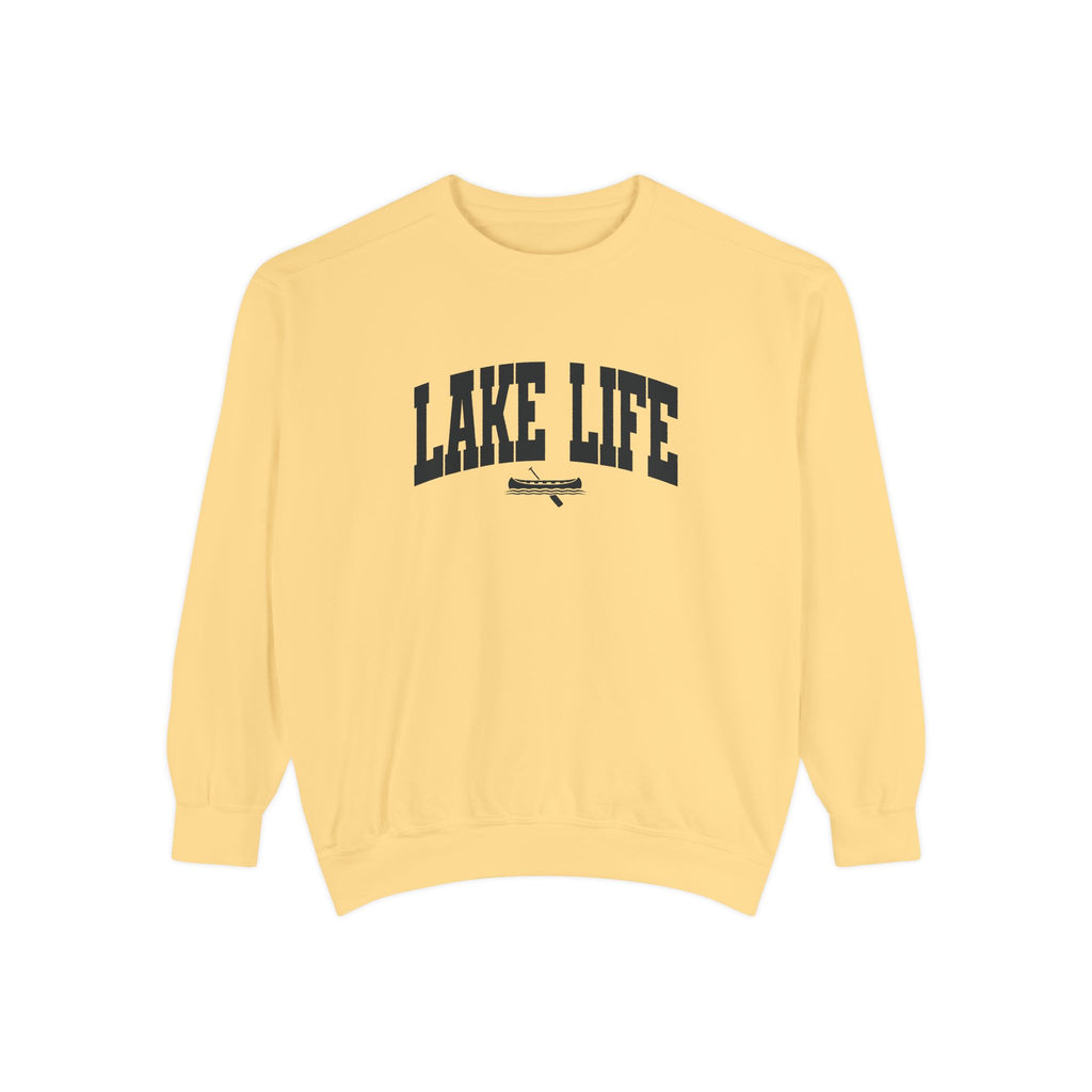 Lake Life Canoe Graphic Crewneck Sweatshirt