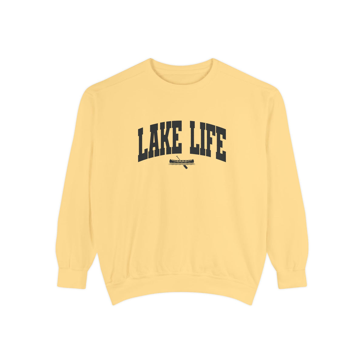 Lake Life Canoe Graphic Crewneck Sweatshirt