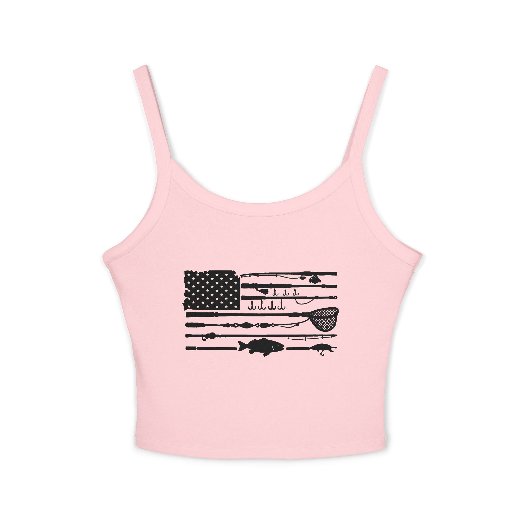 Fishing Flag Spaghetti Strap Tank