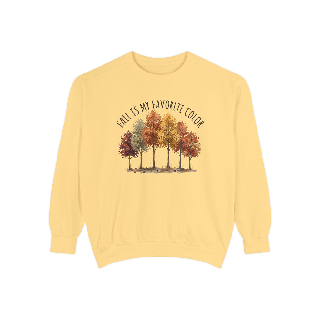 Fall Is My Favorite Color Sweatshirt - Autumn Tree Graphic Crewneck