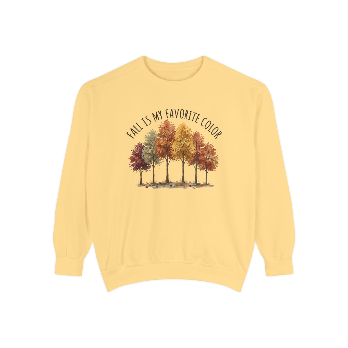Fall Is My Favorite Color Sweatshirt - Autumn Tree Graphic Crewneck