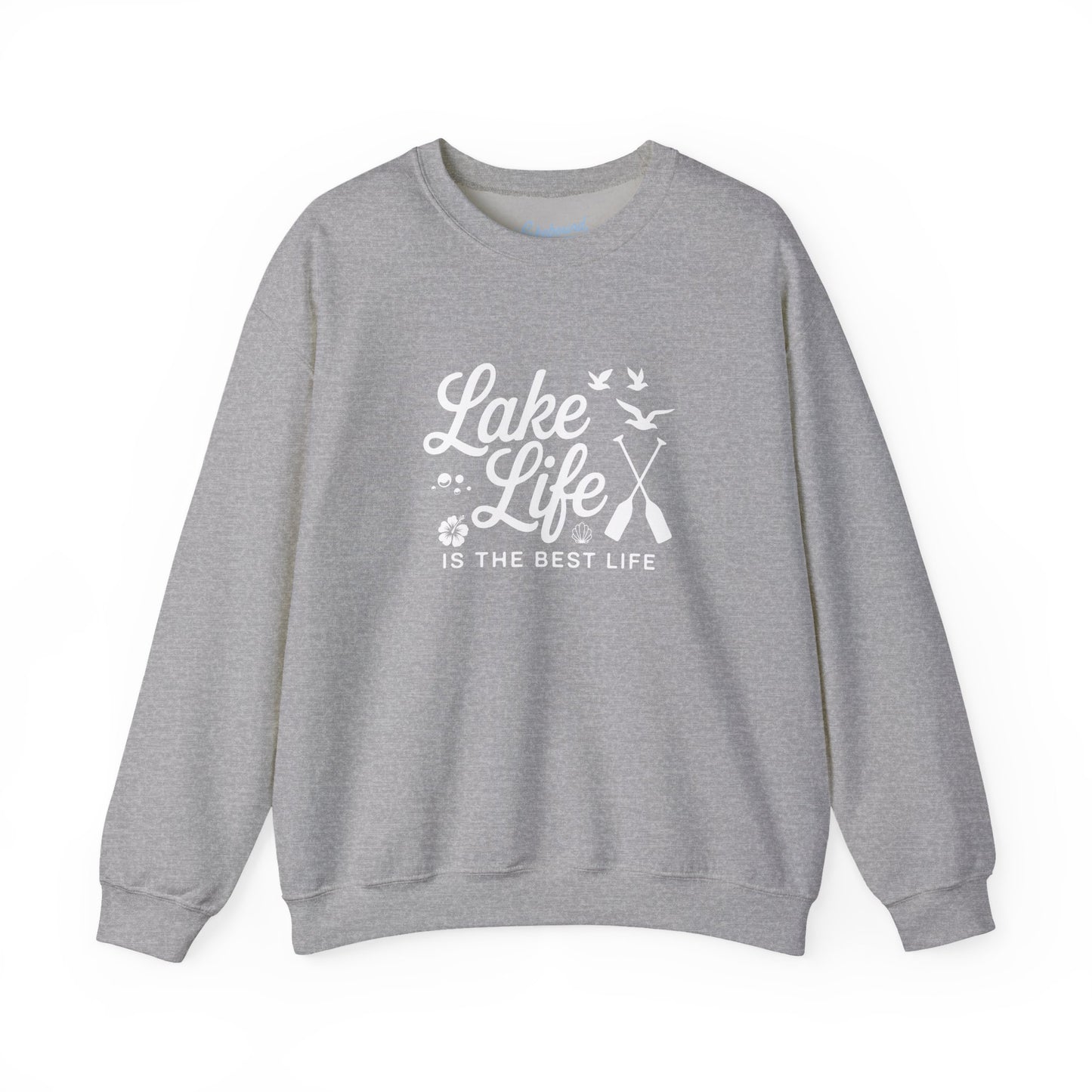 Lake Life Crewneck Sweatshirt — "Lake Life Is The Best Life" Cozy Pullover