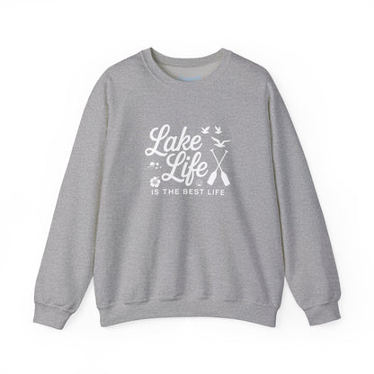 Lake Life Crewneck Sweatshirt — "Lake Life Is The Best Life" Cozy Pullover