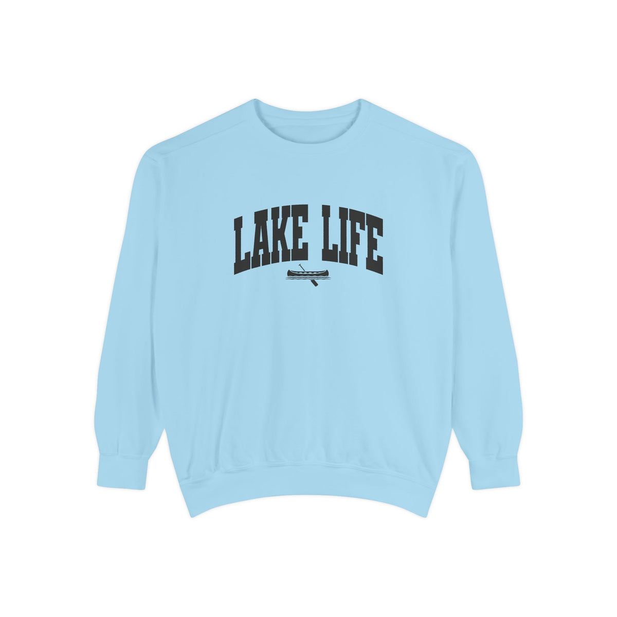 Lake Life Canoe Graphic Crewneck Sweatshirt