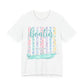 Boatin Boat Graphic Tee - Pastel Stripes Nautical T-Shirt for Boating Lovers