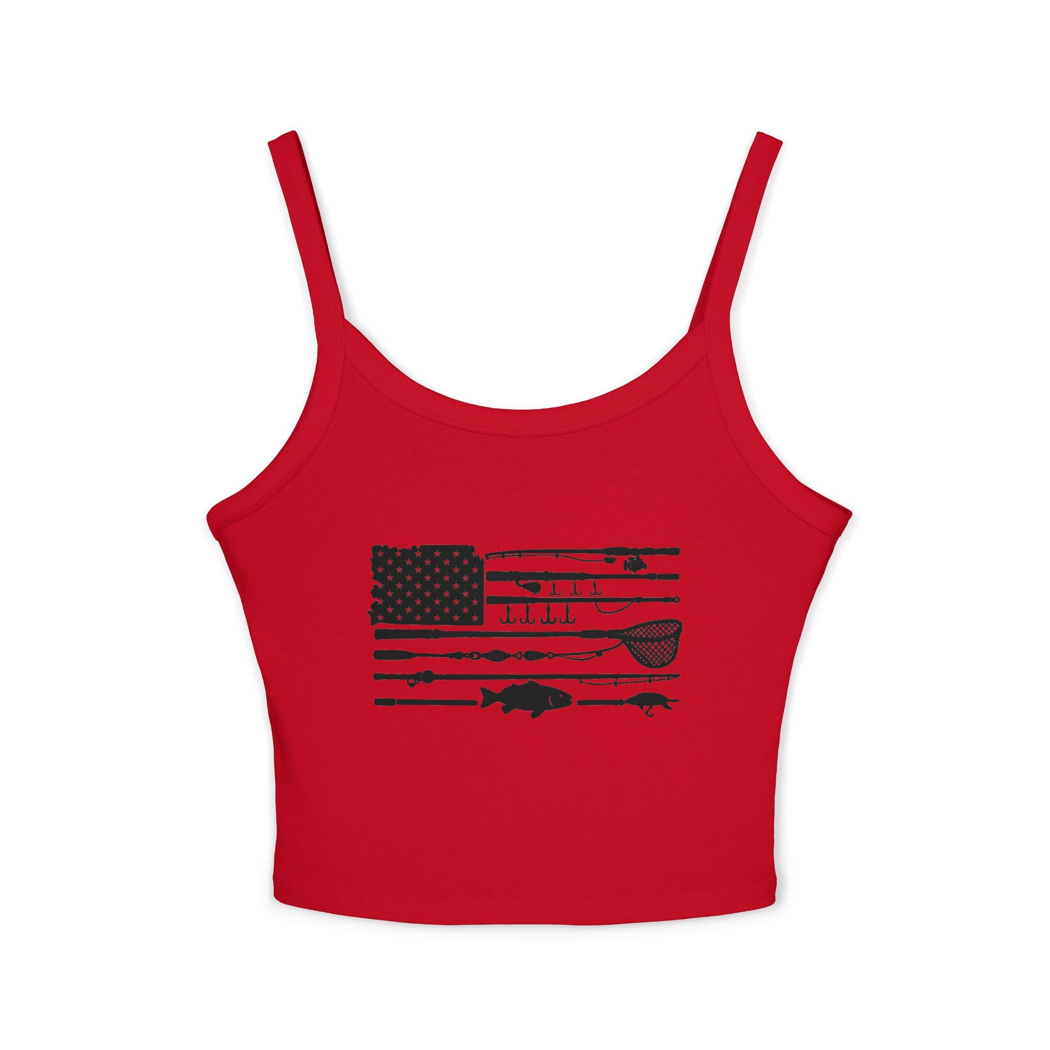 Fishing Flag Spaghetti Strap Tank