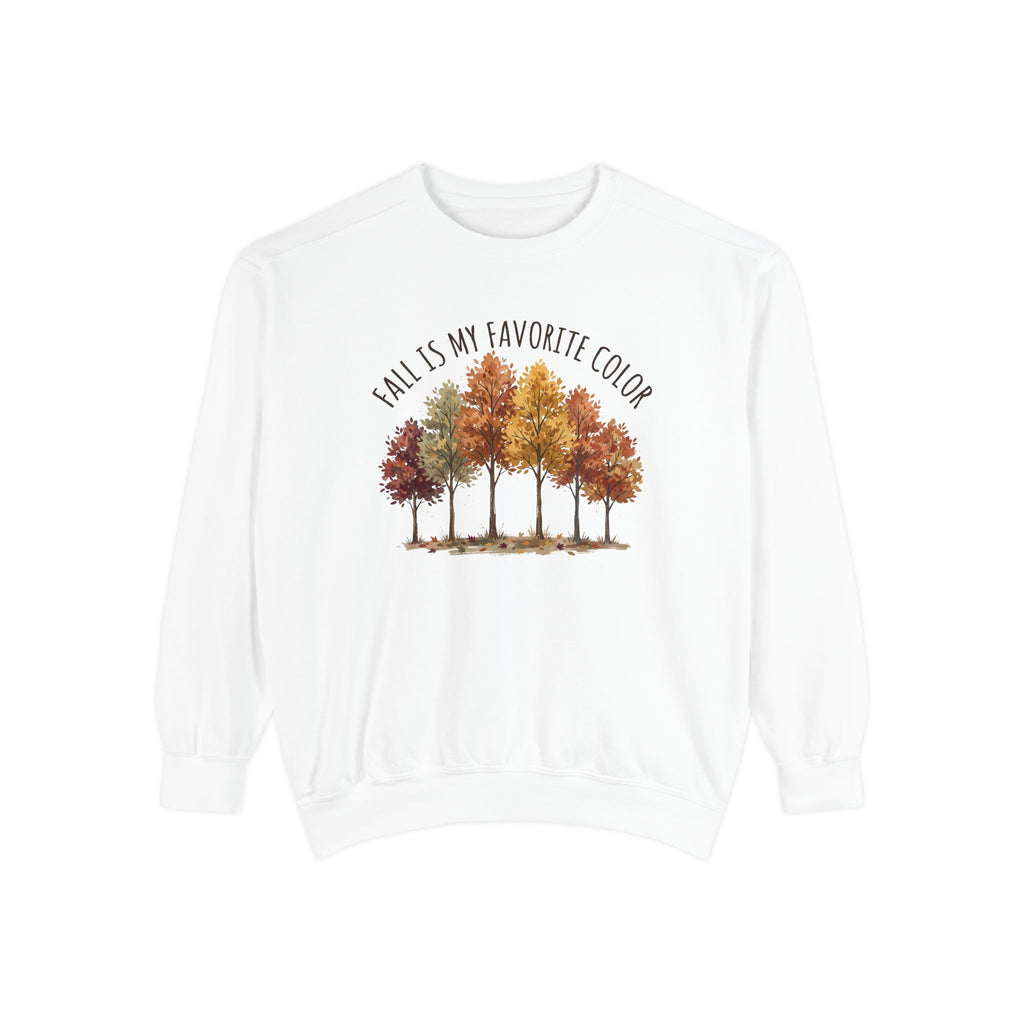 Fall Is My Favorite Color Sweatshirt - Autumn Tree Graphic Crewneck