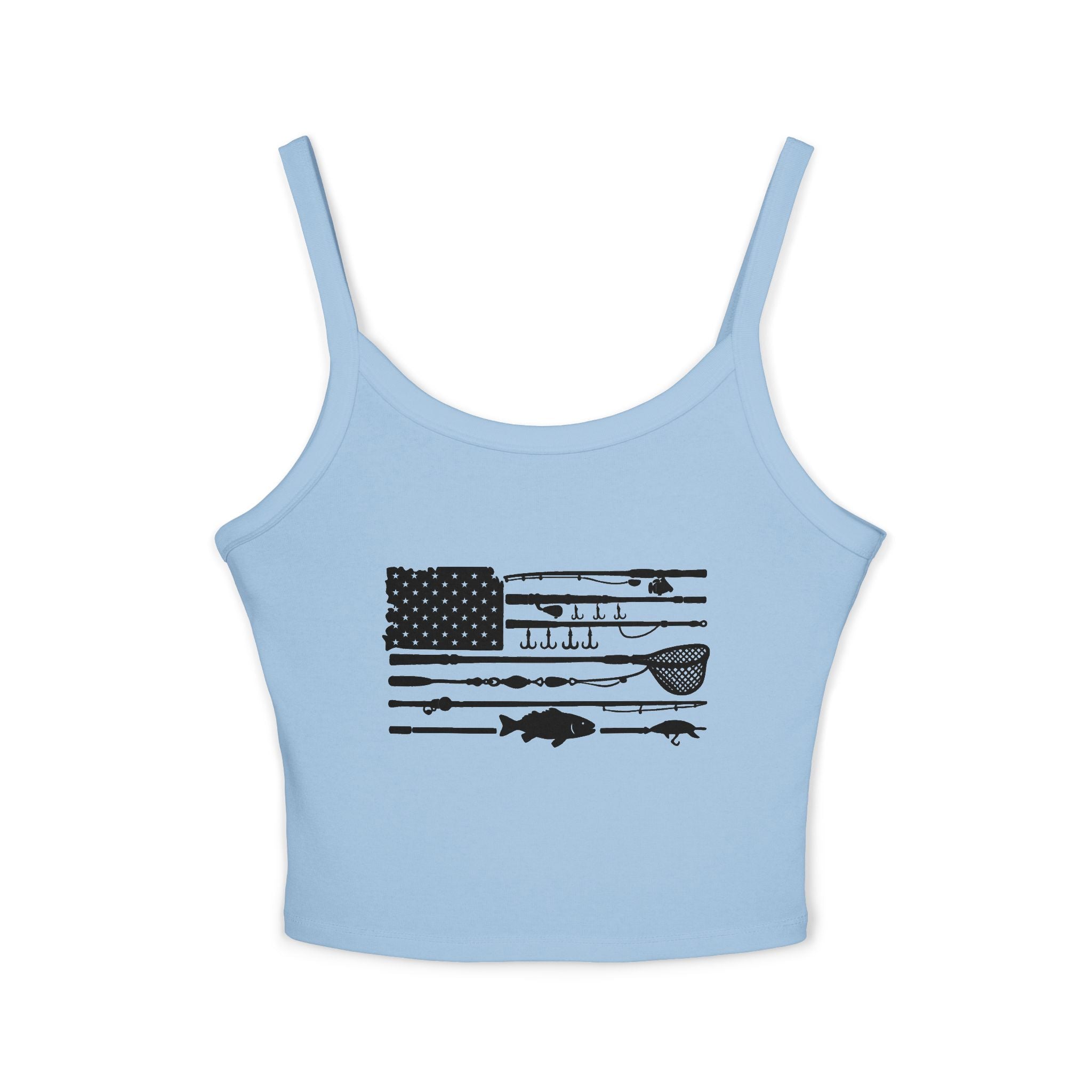 Fishing Flag Spaghetti Strap Tank