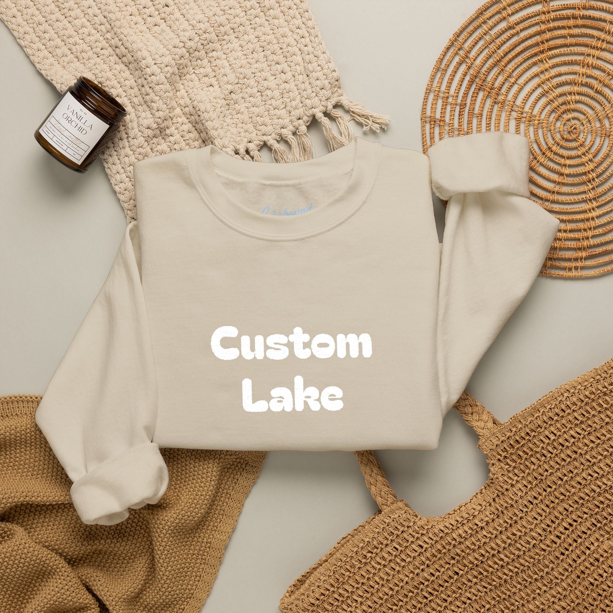 Personalizable Lake Name Crewneck