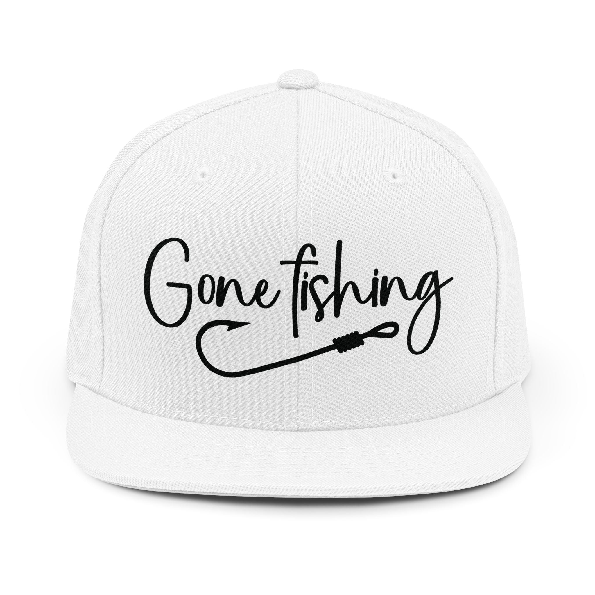 Gone Fishing Embroidered Hat