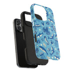 Blue Sea Animal Phone Case with Whales and Octopus