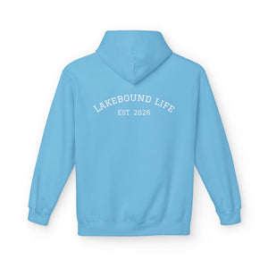 Lake Days Hoodie: "Lakebound Life" Cozy Fleece Pullover