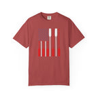 Rowing Oars American Flag T-Shirt