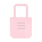 Wave Pattern Tote Bag — Minimalist Beach Cotton Tote