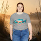 Sunset Fishing Tee — Dripping Fish Sunset Graphic T-Shirt