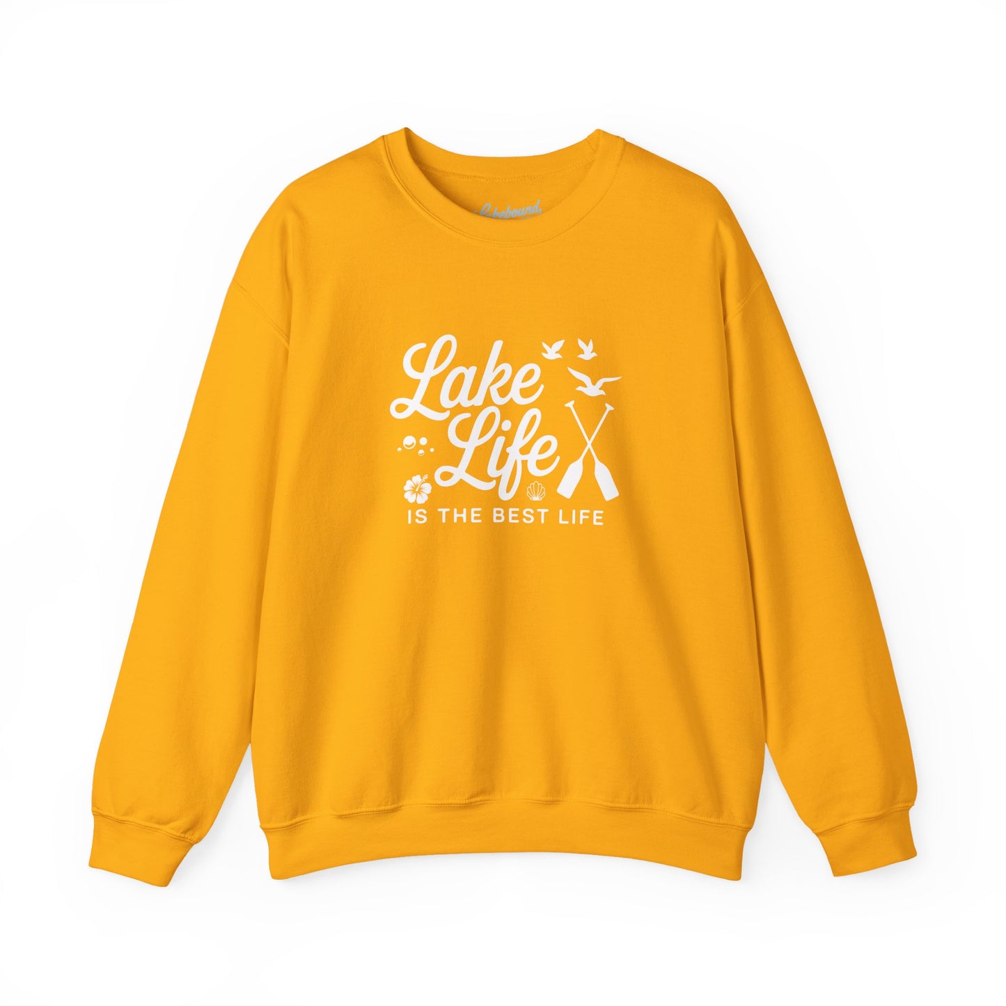 Lake Life Crewneck Sweatshirt — "Lake Life Is The Best Life" Cozy Pullover
