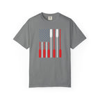 Rowing Oars American Flag T-Shirt