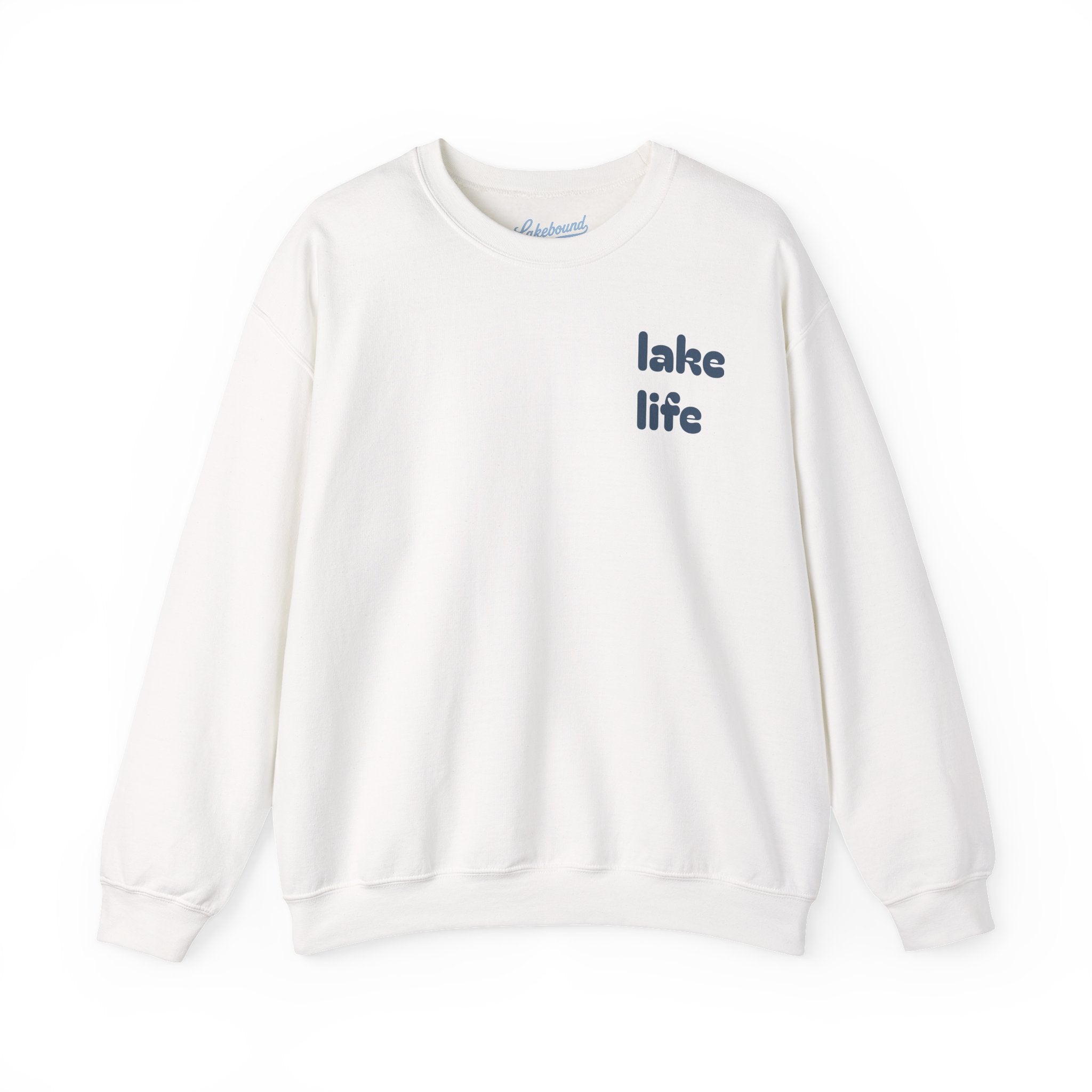 Lakebound Life Wave Front & Back Crewneck
