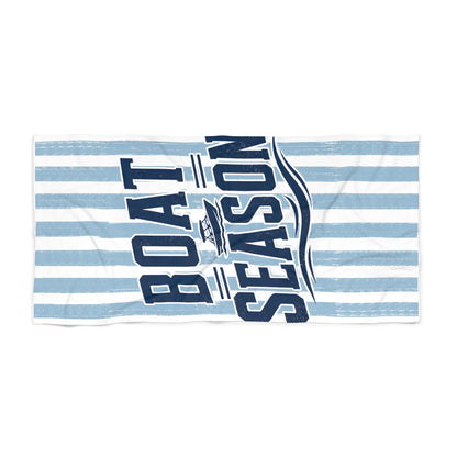 Nautical Striped Boat Season Summer Beach Towel