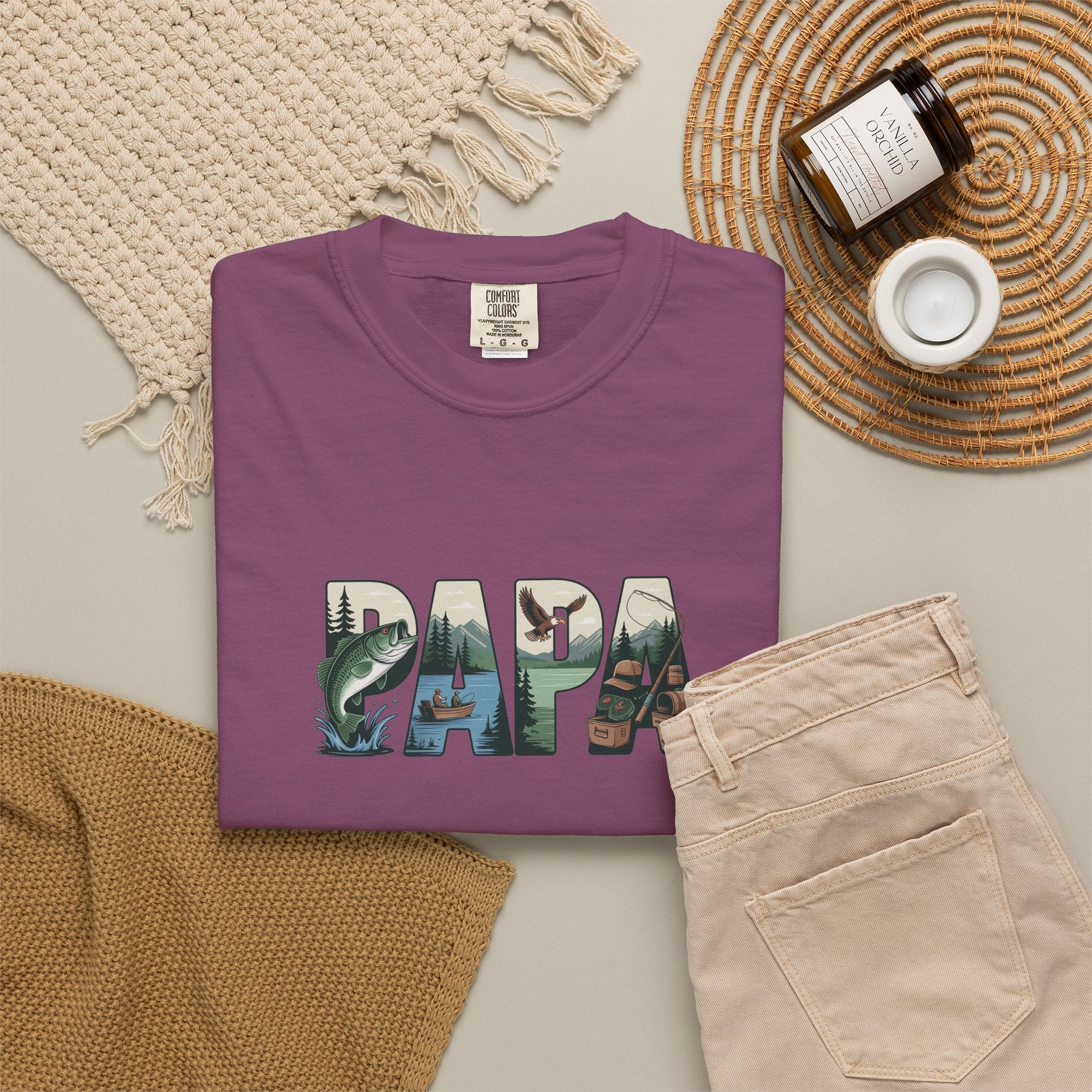 Papa Fishing T-Shirt