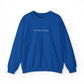 Minimal Embroidered Wave - Crewneck Sweatshirt