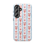 Coastal Lobster Stripe | Tough Phone Case