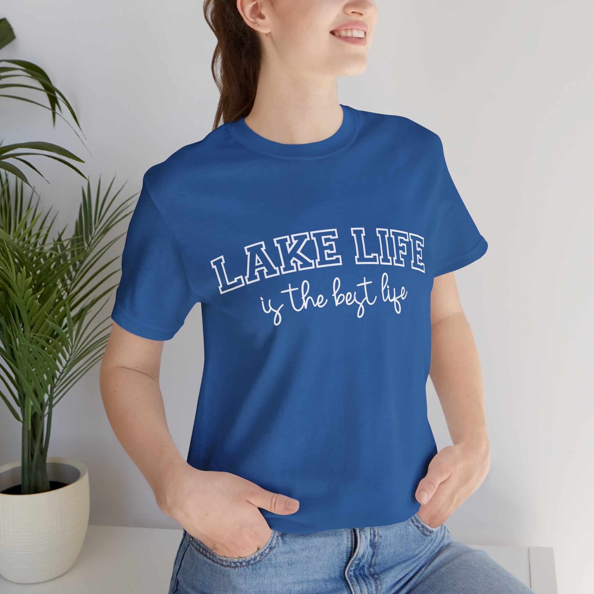 Lake Life Tee — "Lake Life is the Best Life" Casual Short Sleeve Shirt