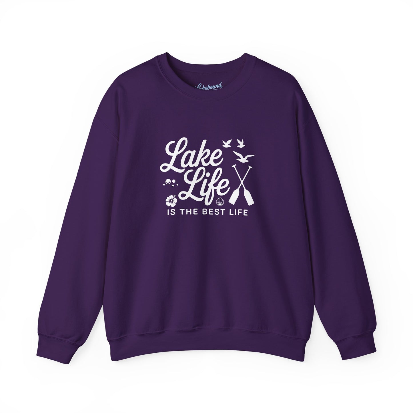 Lake Life Crewneck Sweatshirt — "Lake Life Is The Best Life" Cozy Pullover