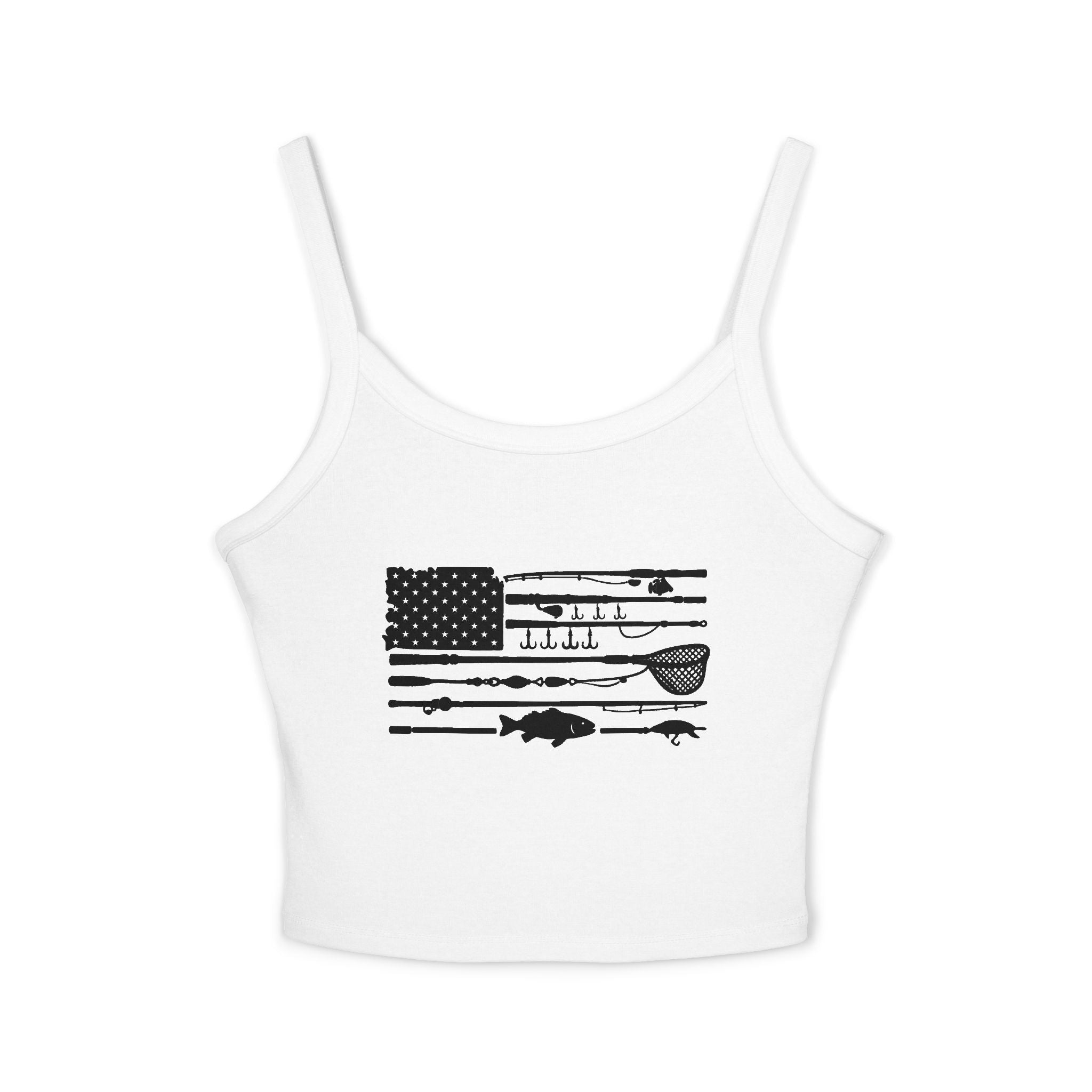 Fishing Flag Spaghetti Strap Tank