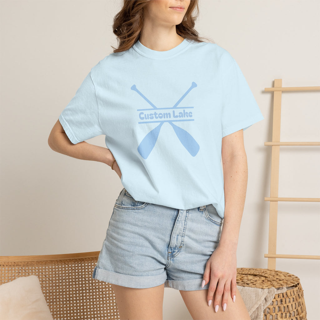 Custom Lake Name Oars T-Shirt
