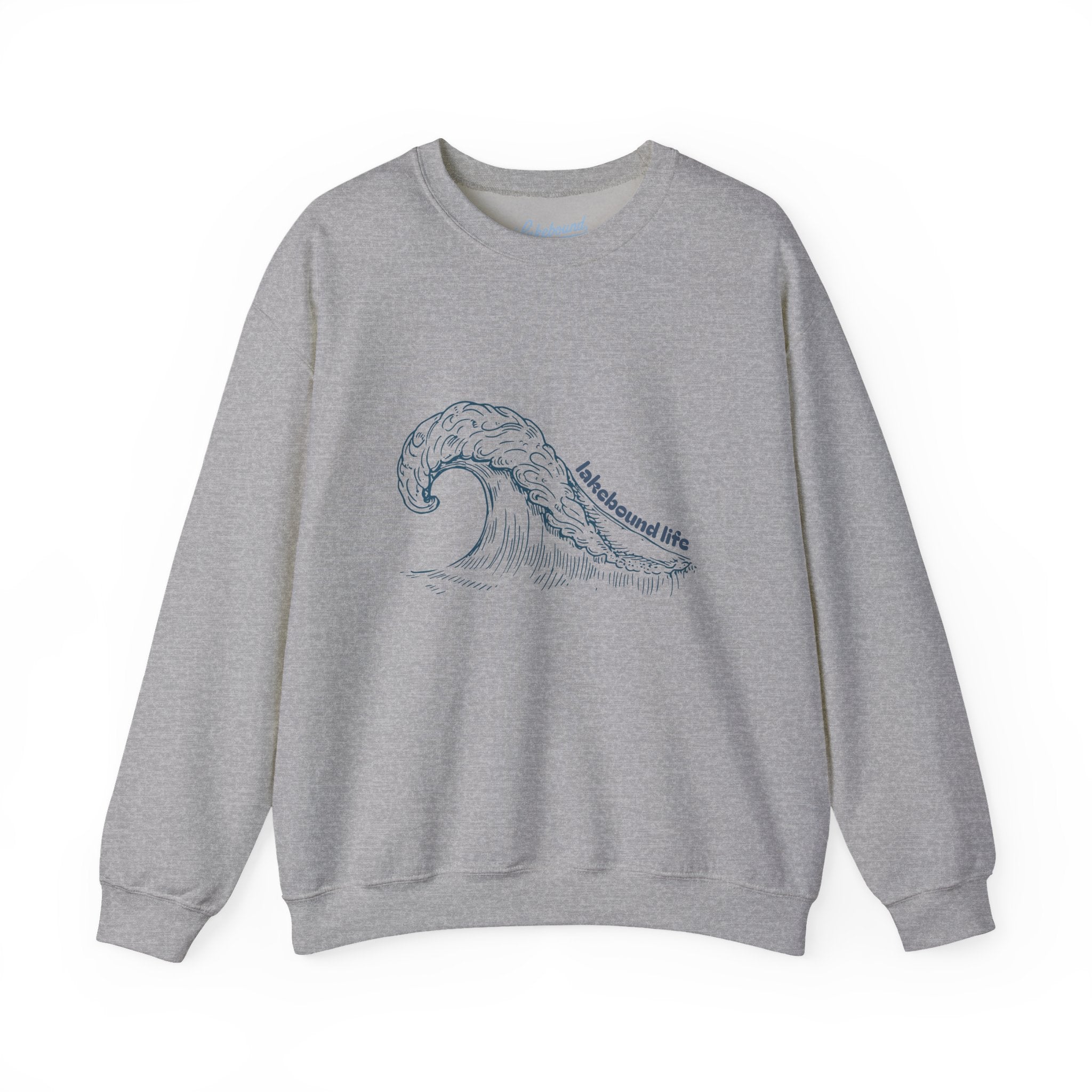 Lakebound Life Wave Crewneck