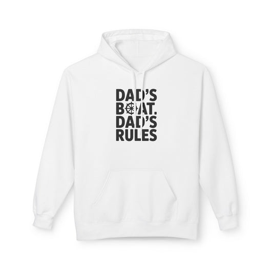 Dad’s Boat Dad’s Rules Hoodie — Funny Dad Pullover