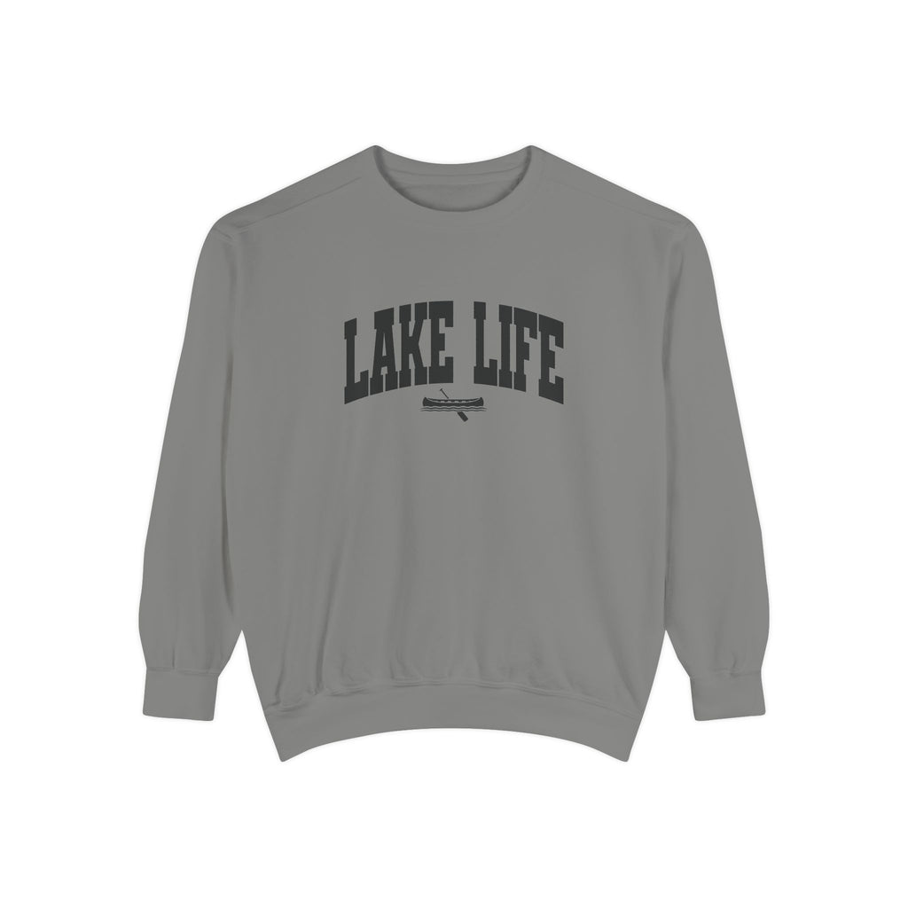 Lake Life Canoe Graphic Crewneck Sweatshirt