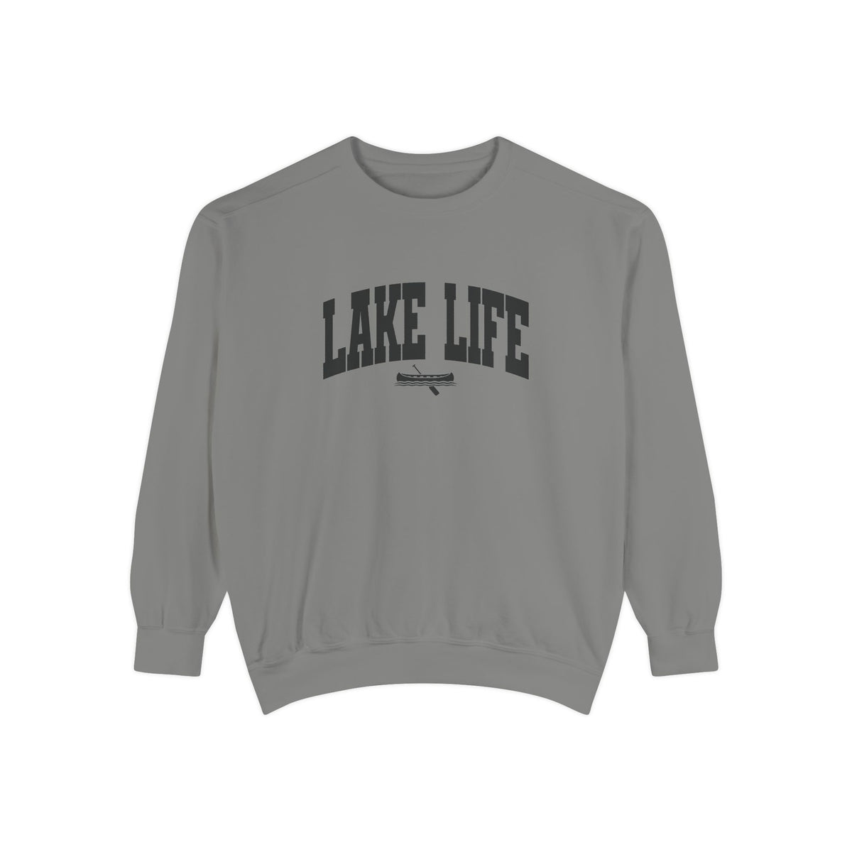 Lake Life Canoe Graphic Crewneck Sweatshirt