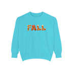 Garment-Dyed FALL Crewneck with Leaf-Strewn Lettering