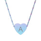 Personalized Engraved Heart Initial Pendant, Gold, Rose Gold & More