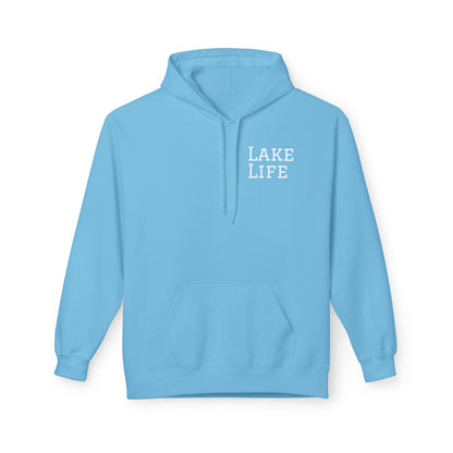 Lake Days Hoodie: "Lakebound Life" Cozy Fleece Pullover