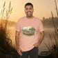 Fishing on Lake T-Shirt – Vintage Sunset Tee for Outdoors Lovers