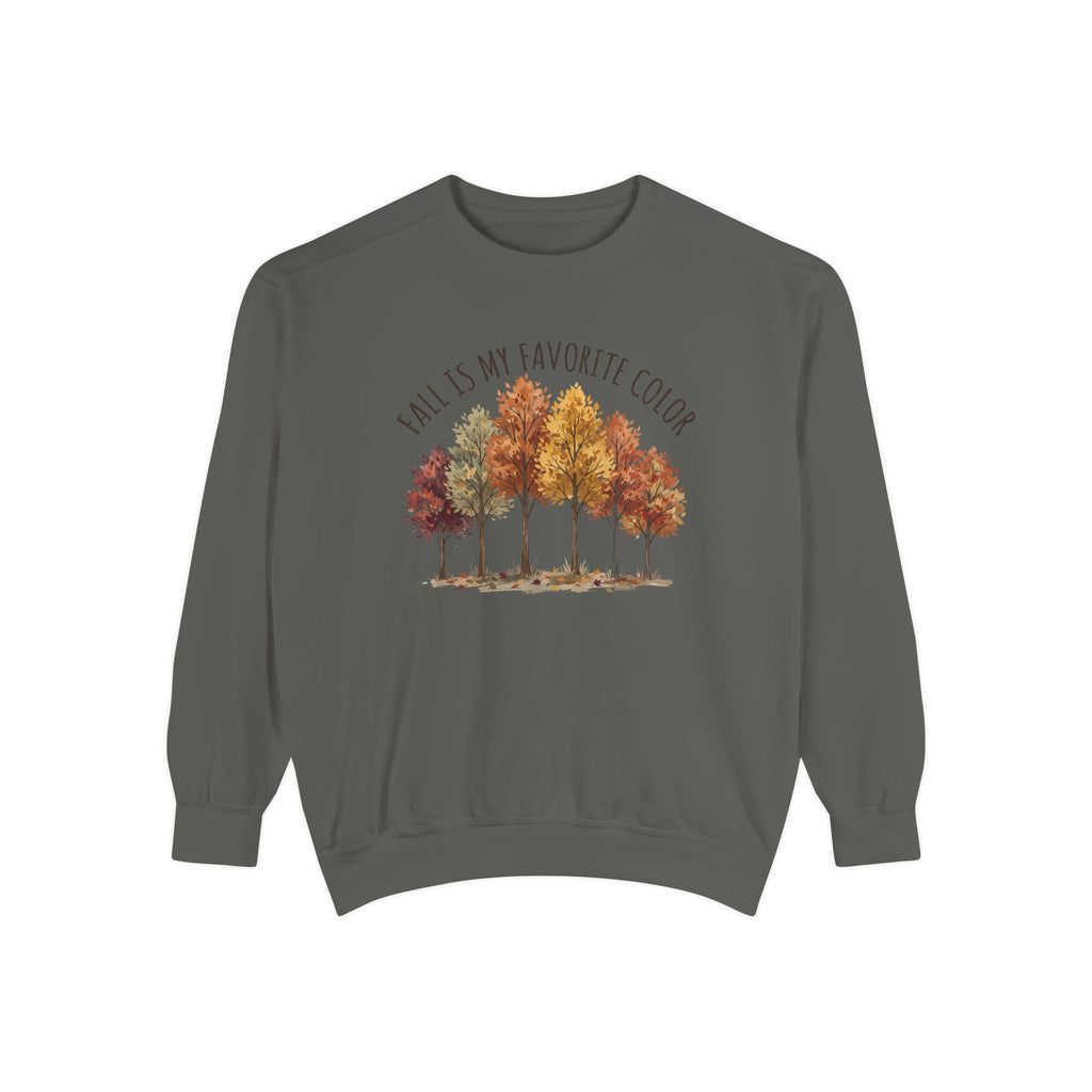 Fall Is My Favorite Color Sweatshirt - Autumn Tree Graphic Crewneck