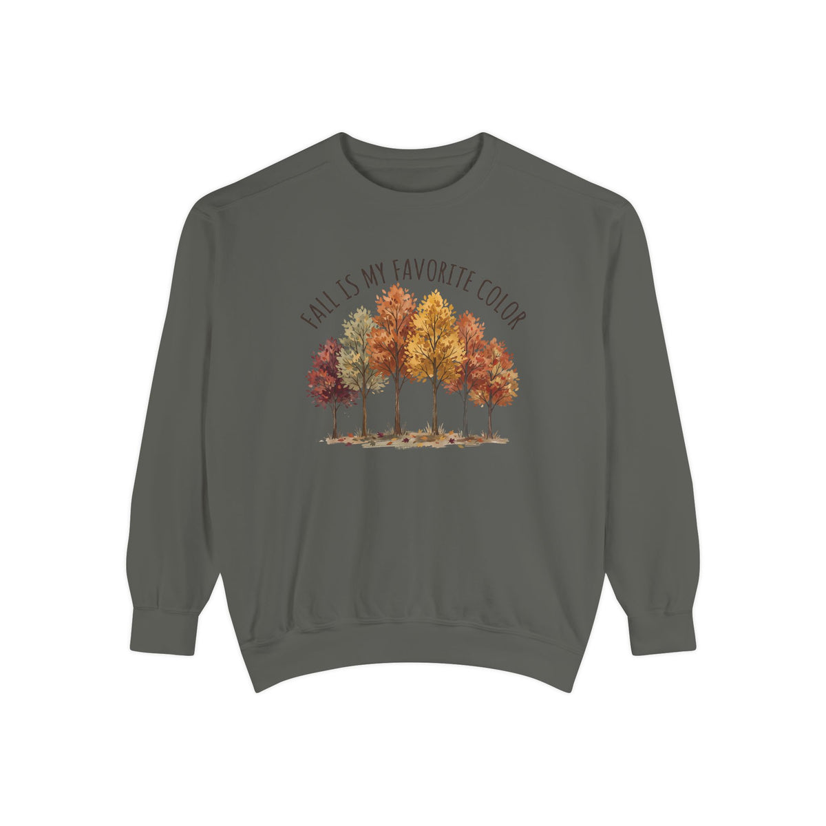 Fall Is My Favorite Color Sweatshirt - Autumn Tree Graphic Crewneck