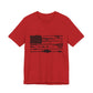 Fishing Flag T‑Shirt — American Flag Made of Fishing Rods & Lures