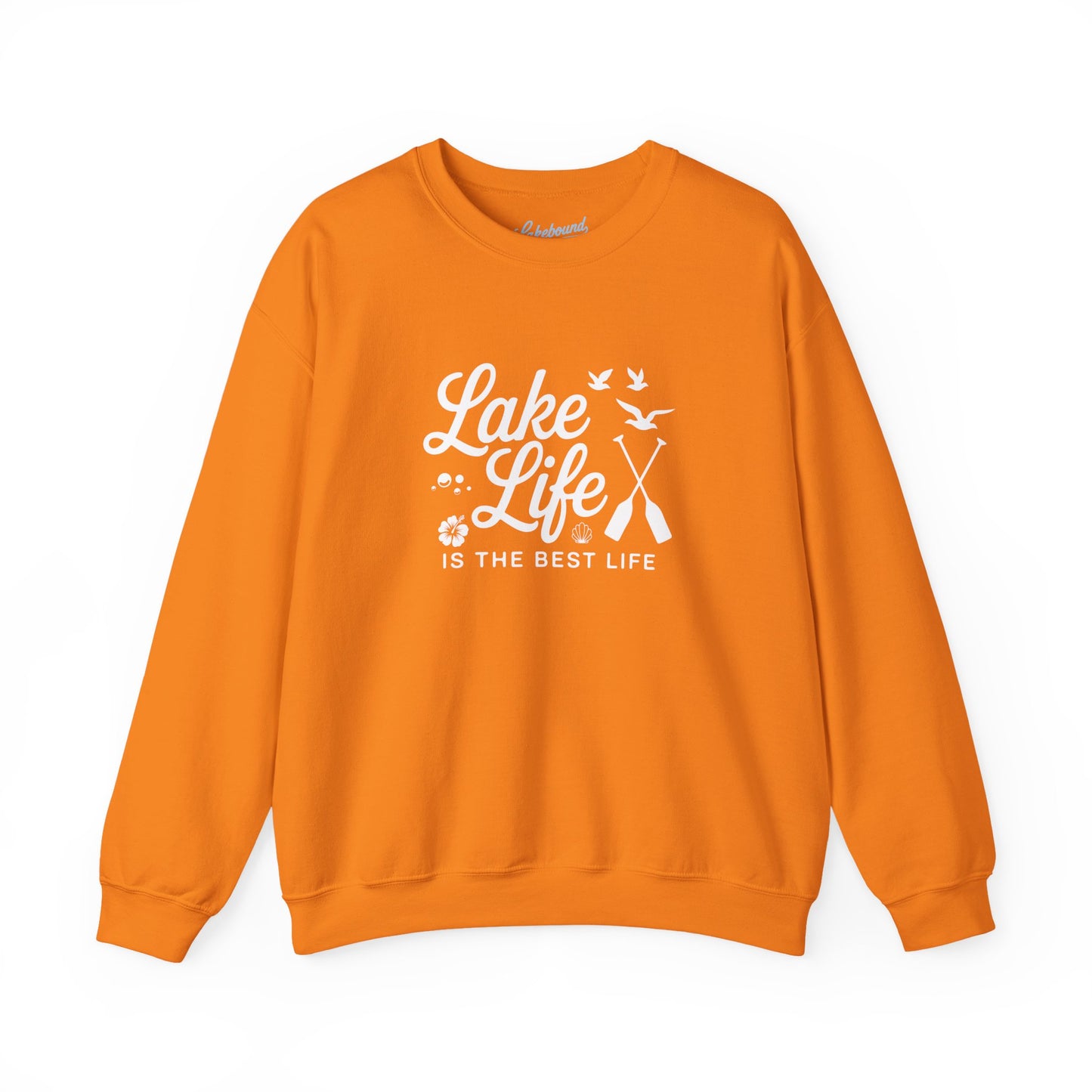 Lake Life Crewneck Sweatshirt — "Lake Life Is The Best Life" Cozy Pullover
