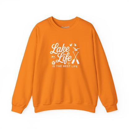 Lake Life Crewneck Sweatshirt — "Lake Life Is The Best Life" Cozy Pullover
