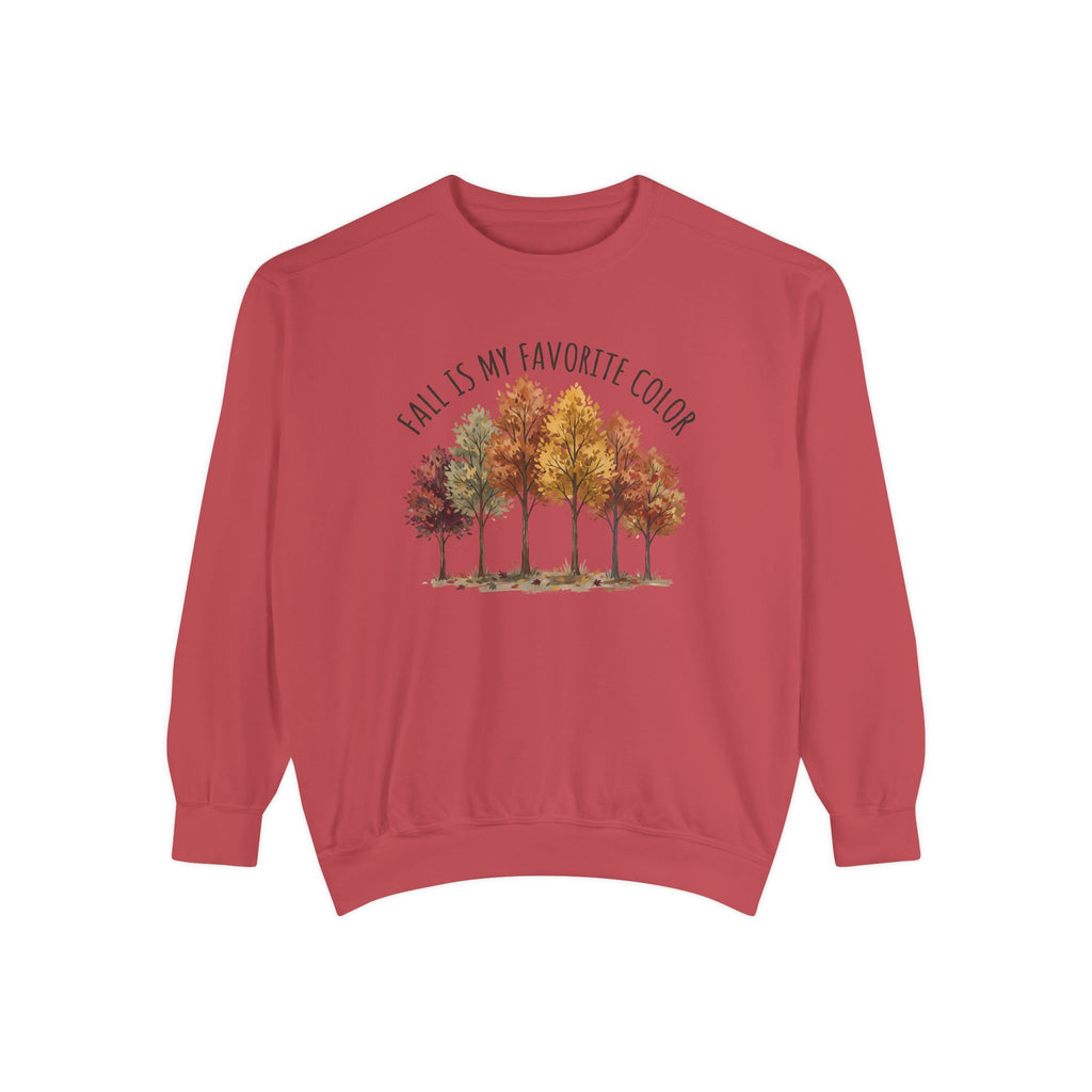 Fall Is My Favorite Color Sweatshirt - Autumn Tree Graphic Crewneck